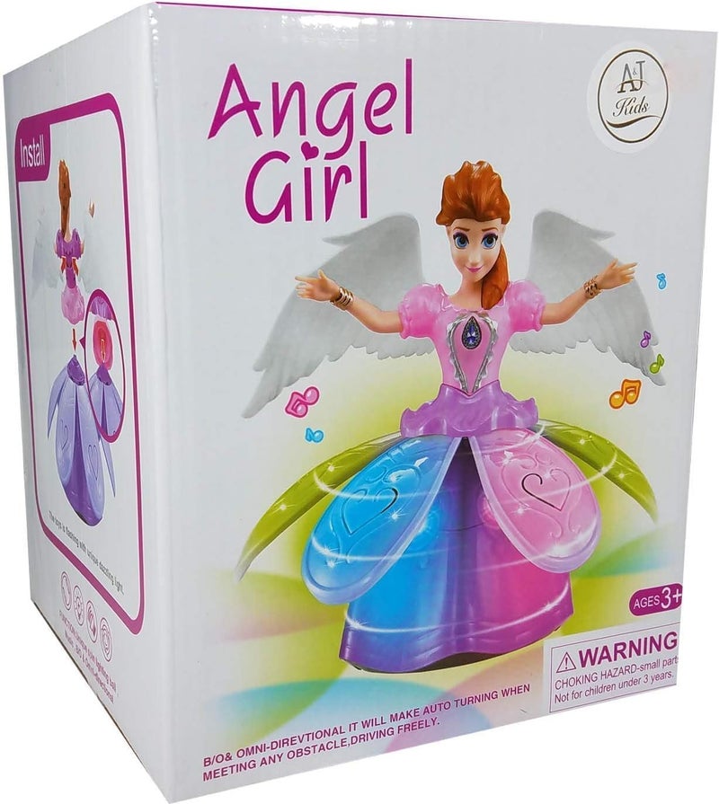 ST ZONE Musical Dancing Angel Girl Toy with Rotating Action, Flashing Multi Color Lights, Music & Movement | Interactive Dancing Doll Toy for Kids Boys Girls - Image 1